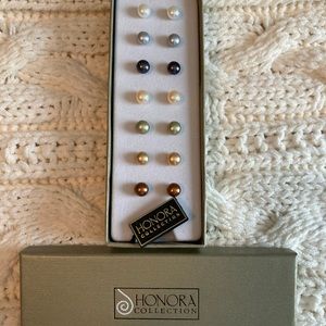 Honora Collection - 7 pairs of earrings.  Brand new never used
